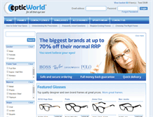 Tablet Screenshot of opticworld.co.uk